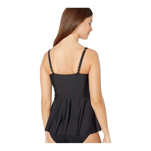 ATHENA Women's Standard Ruffle Waist Swimsuit Tankini Top - Picture 3 of 12